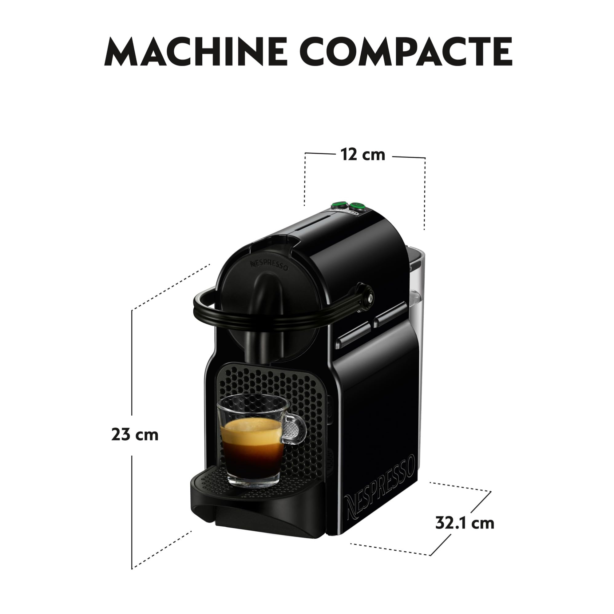 Machine à Café Noire 19 Bars + Kit de Bienvenue - EN80.B